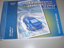 Momentum Math Pre-Algebra IV Teacher's Edition