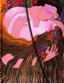 Smythe Sewn The Lovers The First Kiss Lined (Laurel Burch the Lovers)