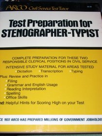 Test Preparation for Stenographer-Typist (Arco How-It-Works Series)