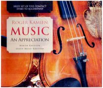 5 Audio CD Set for Music: An Appreciation