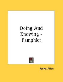 Doing And Knowing - Pamphlet