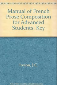 Manual of French Prose Composition for Advanced Students
