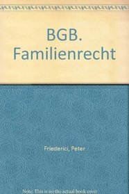 BGB. Familienrecht