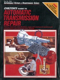 Auto Tranmissions 1974-80 (Automobile Repair and Maintenance Series)