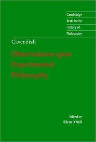 Margaret Cavendish: Observations upon Experimental Philosophy (Cambridge Texts in the History of Philosophy)