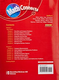 Math Connects, Grade 1, Consumable Student Edition, Volume 1