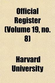 Official Register (Volume 19, no. 8)