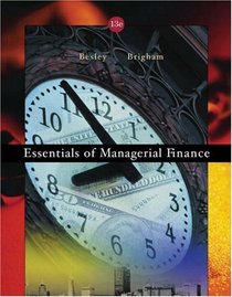 Essentials of Managerial Finance with Thomson ONE