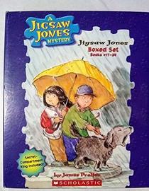 A Jigsaw Jones Mystery Boxed set 17-24 (Case of the Disappearing Dinosaur,  Bear Scare, Golden Key,  Race Against Time,  Rainy Day Mystery, Best Pet Ever, Perfect Prank, Glow-in-dark Ghost)