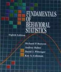Fundamentals of Behavioral Statistics