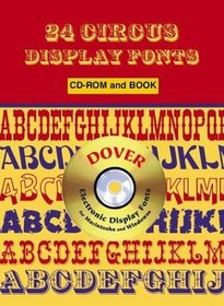24 Circus Display Fonts CD-ROM and Book