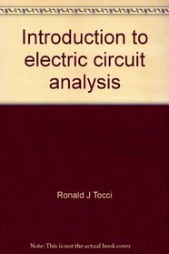 Introduction to electric circuit analysis (Merrill's international series in electrical and electronics technology)