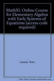 Elementary Algebra with Early Systems of Equation Tutorials on CD (Math XL)