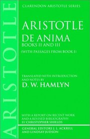 De Anima: Books II and III (Clarendon Aristotle)