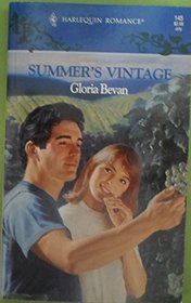 Summer's Vintage (Harlequin Romance, No 145)