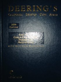 Deering's 2009 California Civil Code, Code of Civil Procedure, Evidence Code, Rules of Court (California Desktop Code Series)