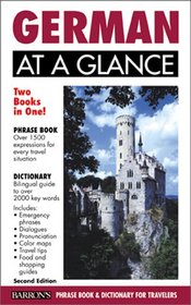 German at a Glance Book: Phrase Book & Dictionary for Travelers (At a Glance Phrasebooks) (German Edition)