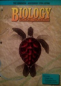 Biology: Principles & Exploration; Assessment Item Listing