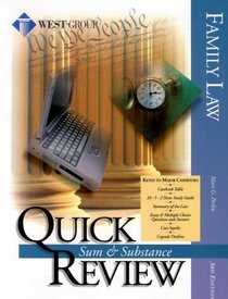 Family Law: Quick Review : Sum  Substance (Sum  Substance Quick Review)