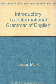 Introductory Transformational Grammar of English