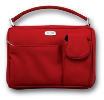 Microfiber Red with Exterior Pockets XL