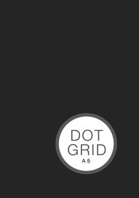 Dot Grid A5: Dot Matrix Notebook (Bullet Journal) - Gray, 200 Pages
