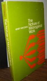 The nature of managerial work