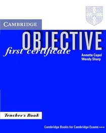 Objective:  First Certificate Teacher's book