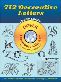 712 Decorative Letters (Dover Electronic Clip Art)