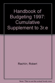 Handbook of Budgeting: 1997 Cumulative Supplement