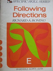 Following Directions (Specific Skill Series, 1982 volumes and 1976 volumes)