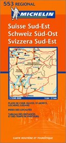 Michelin Suisse Sud-Est/Schweiz Sud-Ost/Svizzera Sud-Est: Regional Map