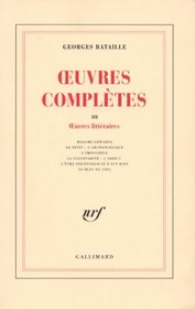 Oeuvres compltes, tome 3