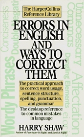Errors in English and Ways to Correct Them (Harpercollins Reference Library)