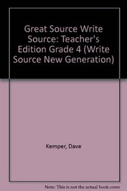 Write Source, Teacher's Edition, Grade 4