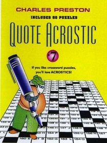 Quote Acrostic #7 (Crosswords for the Connoisseur)