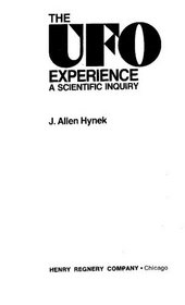 Unidentified Flying Object Experience: A Scientific Inquiry