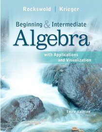 Beginning and Intermediate Algebra with Applications & Visualization Plus NEW MyMathLab with Pearson eText -- Access Card Package (3rd Edition)