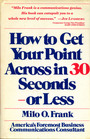 How to Get Your Point Across in 30 Seconds or Less