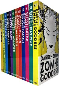 Zom-B 12 Books Collection Set Pack By Darren Shan (Zom-B, Underground, City, Angles, Baby, Gladiator, Mission, Clans, Family, Bridge, Fugitive, Goddess) (Zom B Book 1-12)