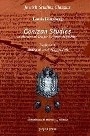 Genizah Studies In Memory of Doctor Solomon Schechter: Midrash and Haggadah (Volume 1)