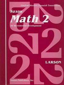 Matematica 2: Desarrollo Incremental: Cuaderno de Trabajo Para el Estudiante (Spanish Edition)