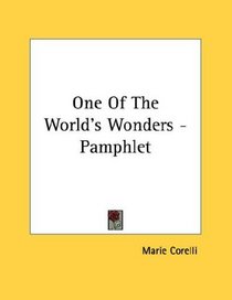 One Of The World's Wonders - Pamphlet