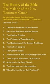 History of the Bible : The Making of the New Testament Canon