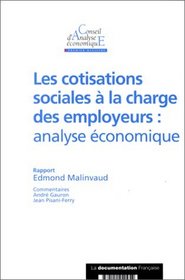 Les cotisations sociales a la charge des employeurs: analyse economique