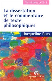 Dissertation & commentaire de texte philosophiquesterminales l-es-s