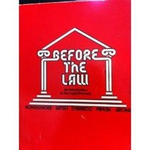 Before the Law: Introduction to the Legal Process