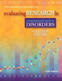 Evaluating Research in Communicative Disorders (6th Edition)