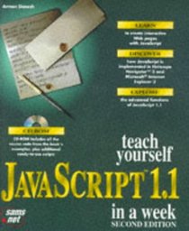 Teach Yourself Javascript 1.1 in a Week (Sams Teach Yourself)