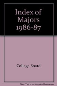 Index of Majors, 1986-87